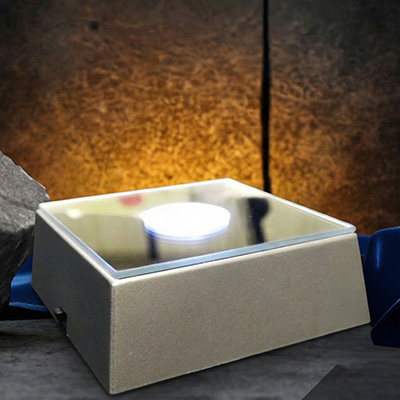 Square Silver LED Base